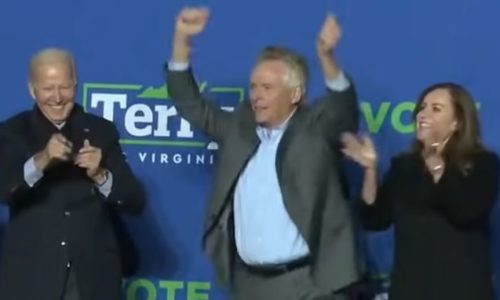 At McAuliffe HQ, A Trumpless Reality Sinks In