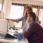 Software developers working