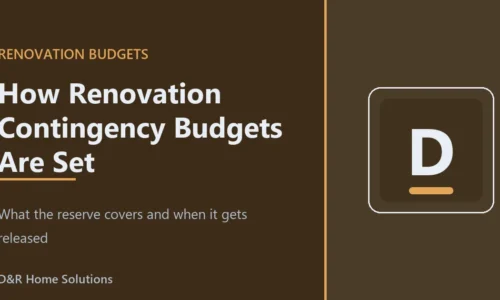 How Contingency Budgets Are Set on a Home Renovation