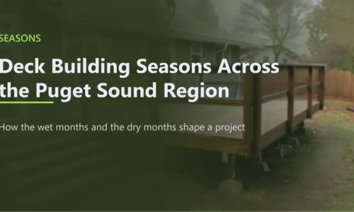 Dry and Wet Seasons Around Puget Sound